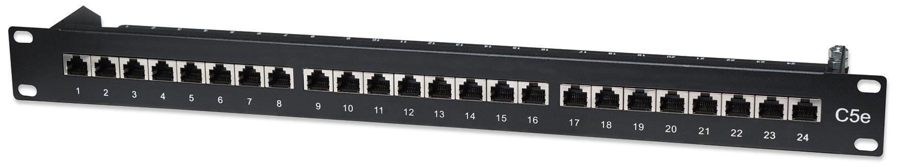 Pannello Patch Cat5e di Permutazione STP - Intellinet I-PP 24-RS-BK