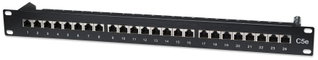 Pannello Patch Cat5e di Permutazione STP - Intellinet I-PP 24-RS-BK