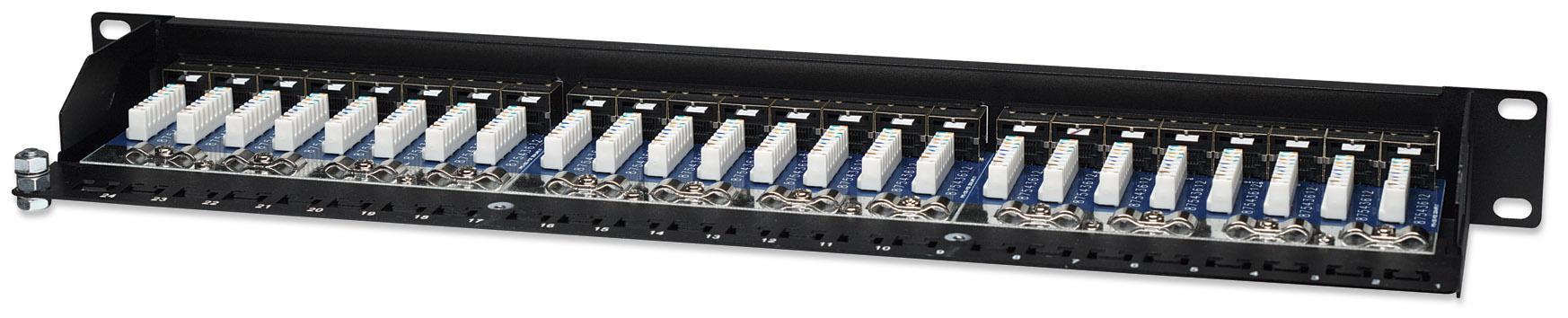 Pannello Patch Cat5e di Permutazione STP - Intellinet I-PP 24-RS-BK