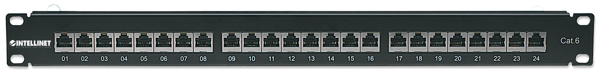 Pannello Patch STP 24 posti RJ45 Cat6 - Intellinet I-PP 24-RS-C6