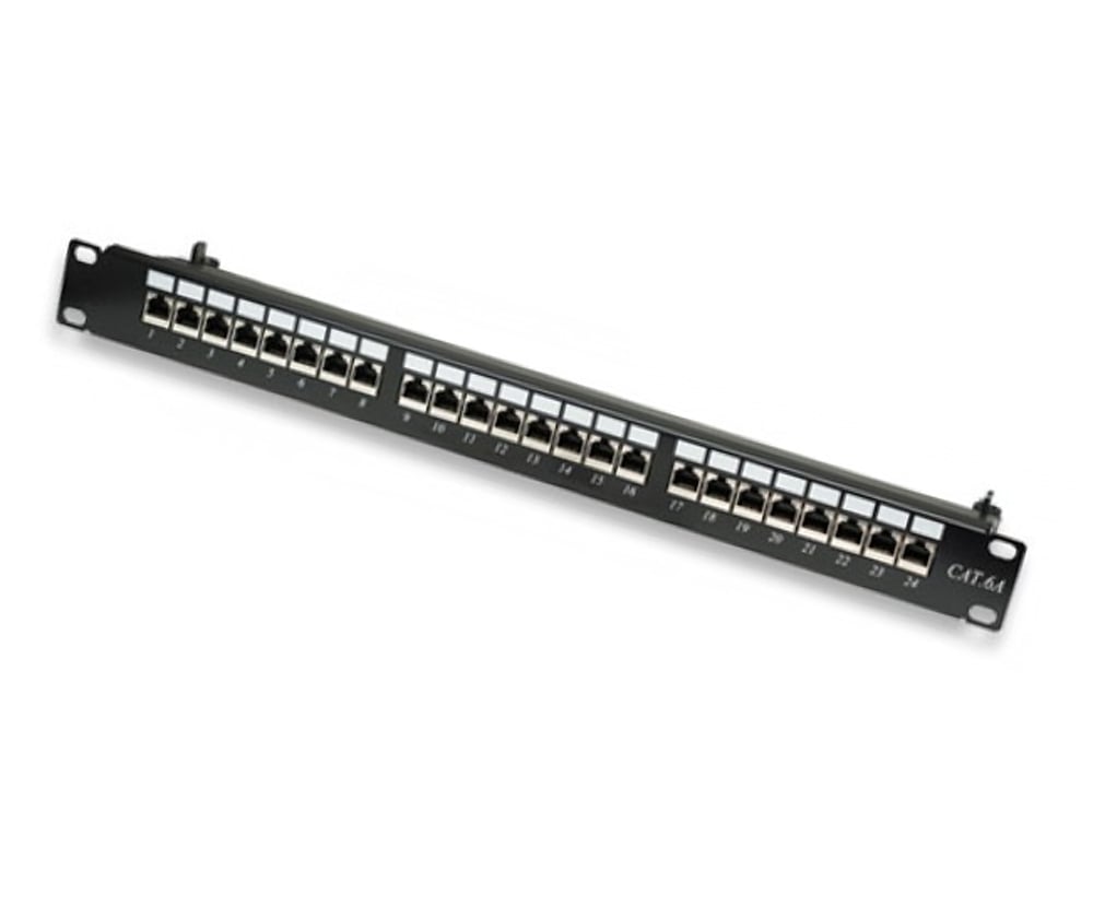 Pannello Patch STP 24 Posti RJ45 Cat6A - Intellinet I-PP 24-RS-C6A