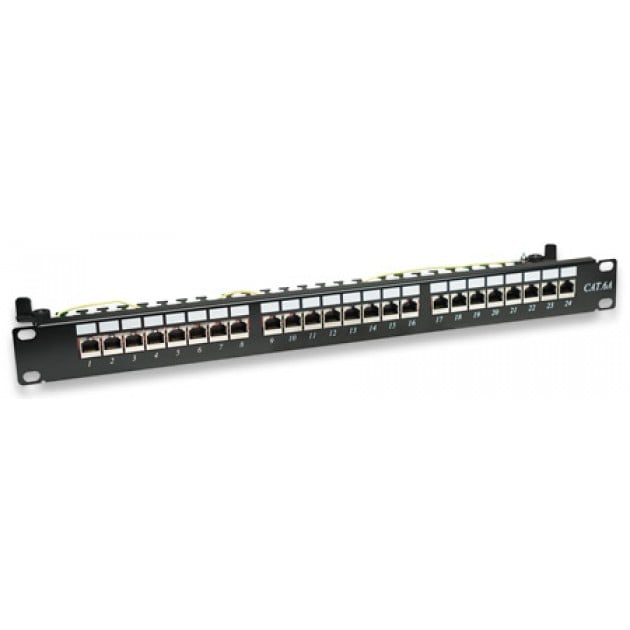 Pannello Patch STP 24 Posti RJ45 Cat6A - Intellinet I-PP 24-RS-C6A