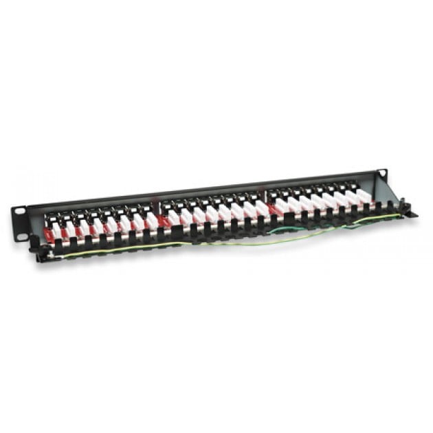 Pannello Patch STP 24 Posti RJ45 Cat6A - Intellinet I-PP 24-RS-C6A