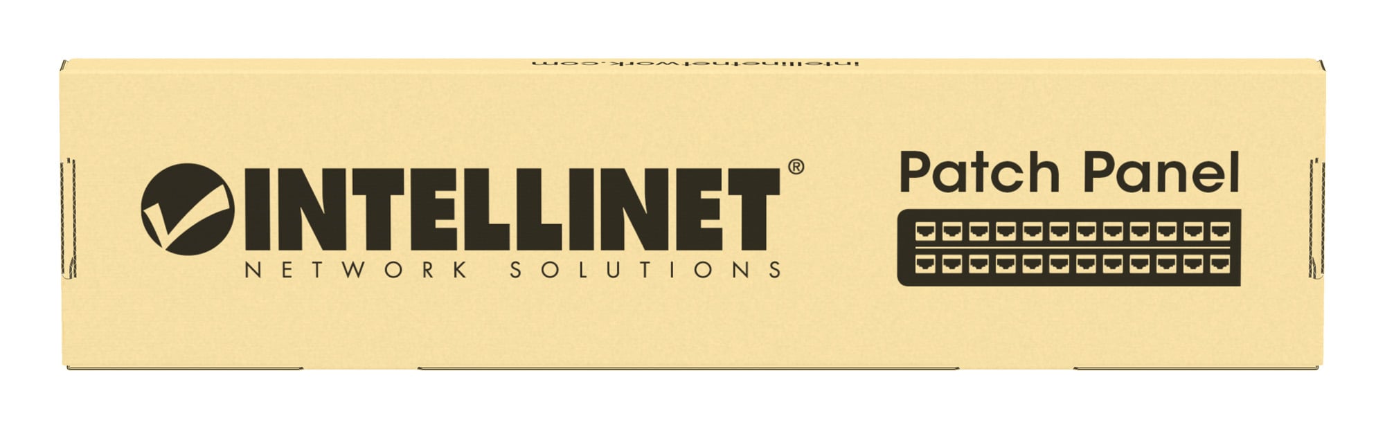 Pannello Patch 24 Posti 19'' 0.5U Cat6a Schermato Nero - Intellinet I-PP 24-RS-C6ABH
