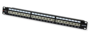 Pannello Patch STP 24 Posti RJ45 Cat6A - Techly Professional I-PP 24-RS-C6AT