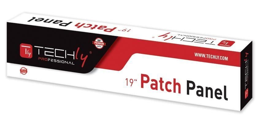 Pannello Patch STP 24 Posti RJ45 Cat6A Techly - Techly Professional I-PP 24-RS-C6AT