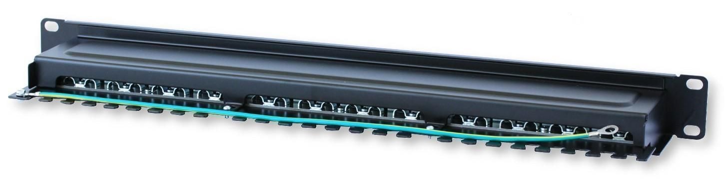Pannello Patch STP 24 Posti RJ45 Cat6A Techly - Techly Professional I-PP 24-RS-C6AT