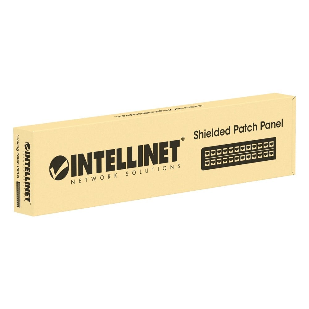 Pannello Patch 24 posti 19'' 0.5U Cat6 FTP Nero - Intellinet I-PP 24-RS-C6BH