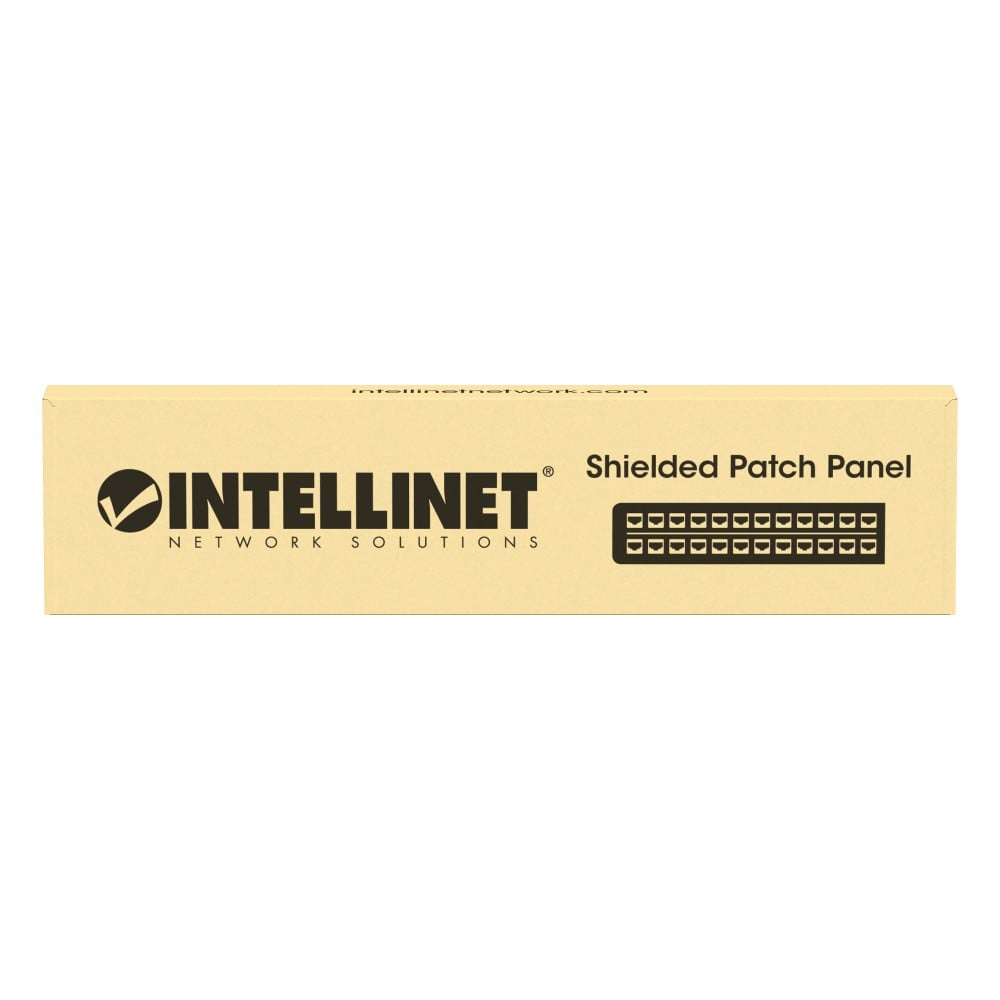 Pannello Patch 24 posti 19'' 0.5U Cat6 FTP Nero - Intellinet I-PP 24-RS-C6BH
