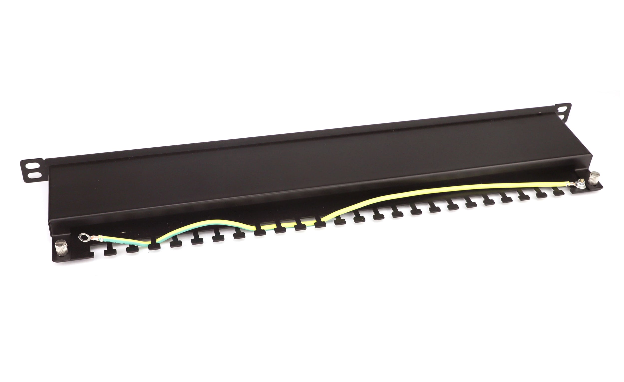 Pannello Patch STP 24 Posti RJ45 19'' 0.5U Cat6 Nero - Techly Professional I-PP 24-RS-C6BHT