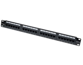 UTP Patch Panel 24 ports RJ45 Cat6 - Intellinet I-PP 24-RU-C6