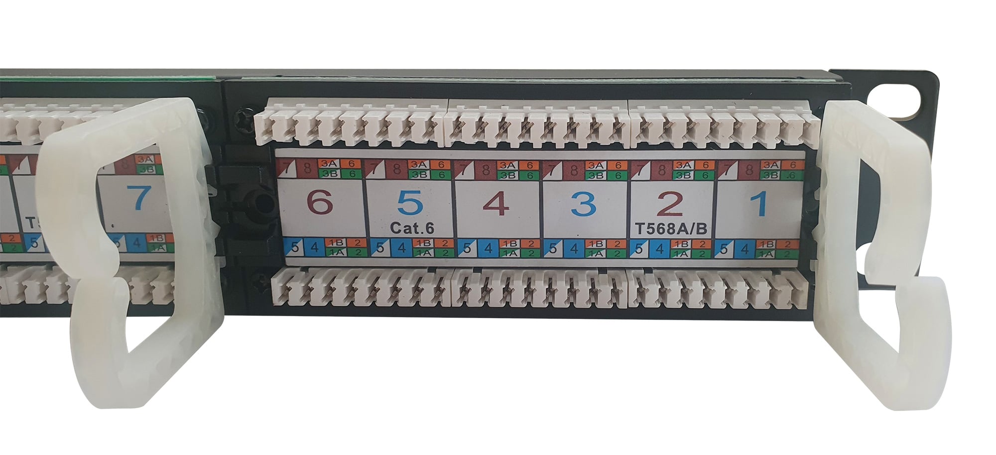 Pannello Patch UTP 24 Posti RJ45 Cat6 Techly - Techly Professional I-PP 24-RU-C6T
