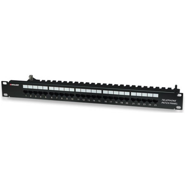 Pannello Patch ISDN 25 Porte UTP Telefonico Cat3 - Intellinet I-PP 25-ISDN