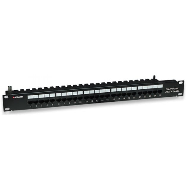 Pannello Patch ISDN 25 Porte UTP Telefonico Cat3 - Intellinet I-PP 25-ISDN