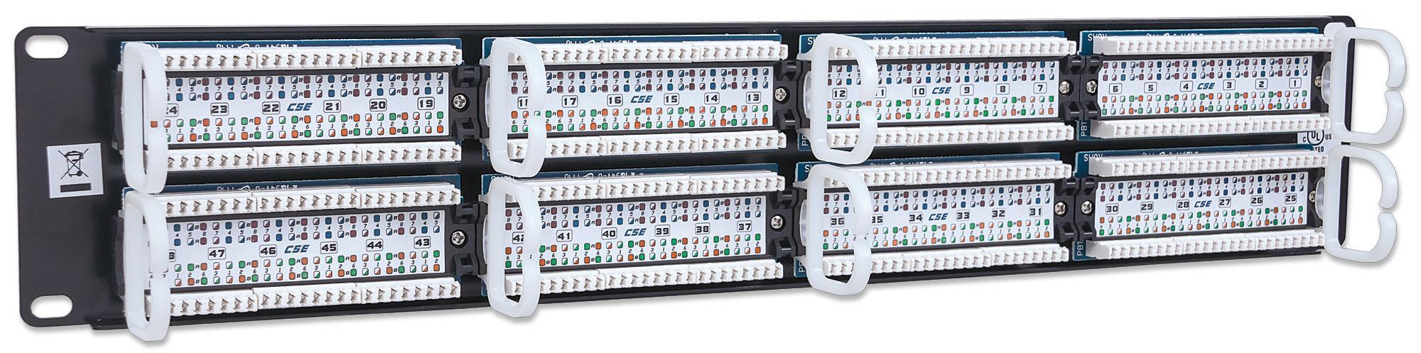 Pannello Patch UTP 48 Posti RJ45 Cat5E - Intellinet I-PP 48-RU-C5E