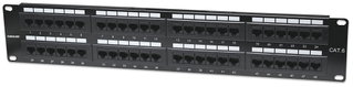 UTP Patch Panel 48 Ports RJ45 Cat6 - Intellinet I-PP 48-RU-C6