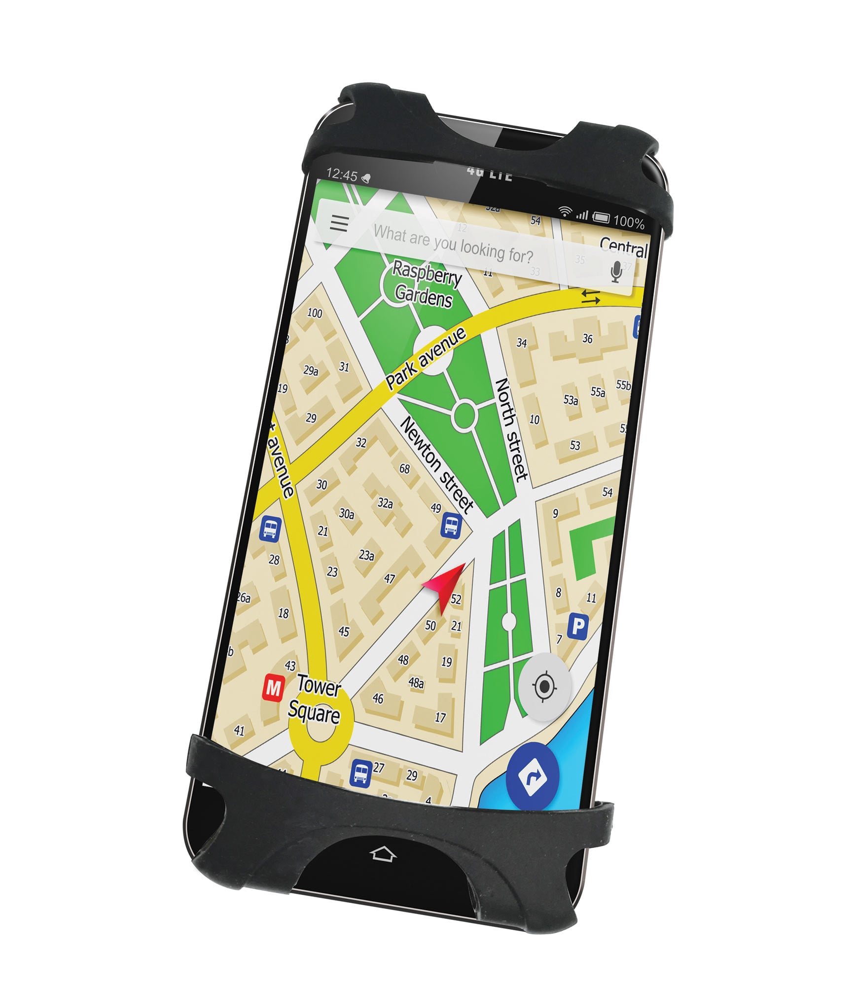Supporto per Smartphone da bicicletta in silicone - Techly I-SMART-CLIP