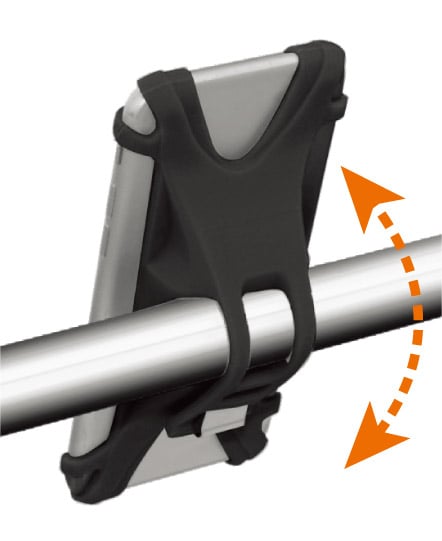 Supporto per Smartphone da bicicletta in silicone - Techly I-SMART-CLIP