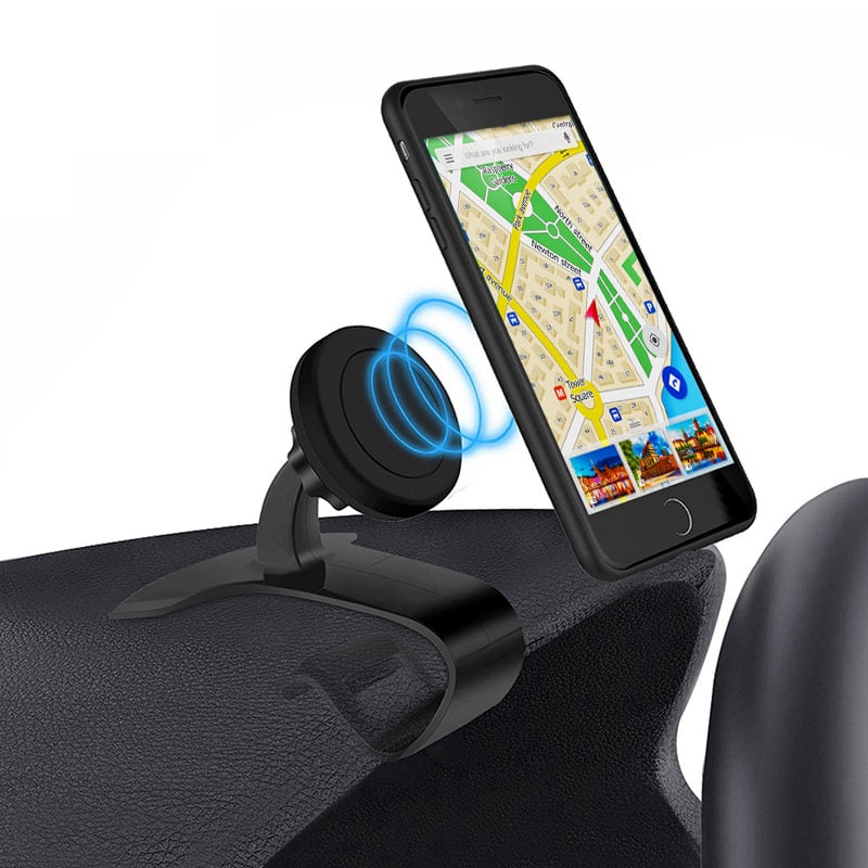 Supporto magnetico a clip, per cruscotto auto, per Smartphone - Techly I-SMART-HUD