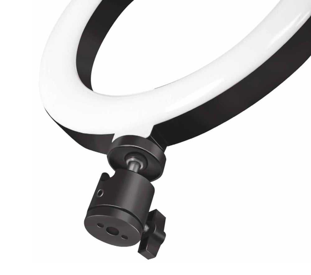 Luce LED Anello 20cm per 1/4'' Regolazione Luminosità Stand Smartphone - Logilink I-SMART-RING20