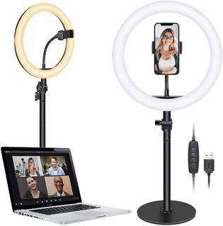 LED Ring Light 25cm with Brightness Adjustment and Smartphone Stand - Logilink I-SMART-RING25