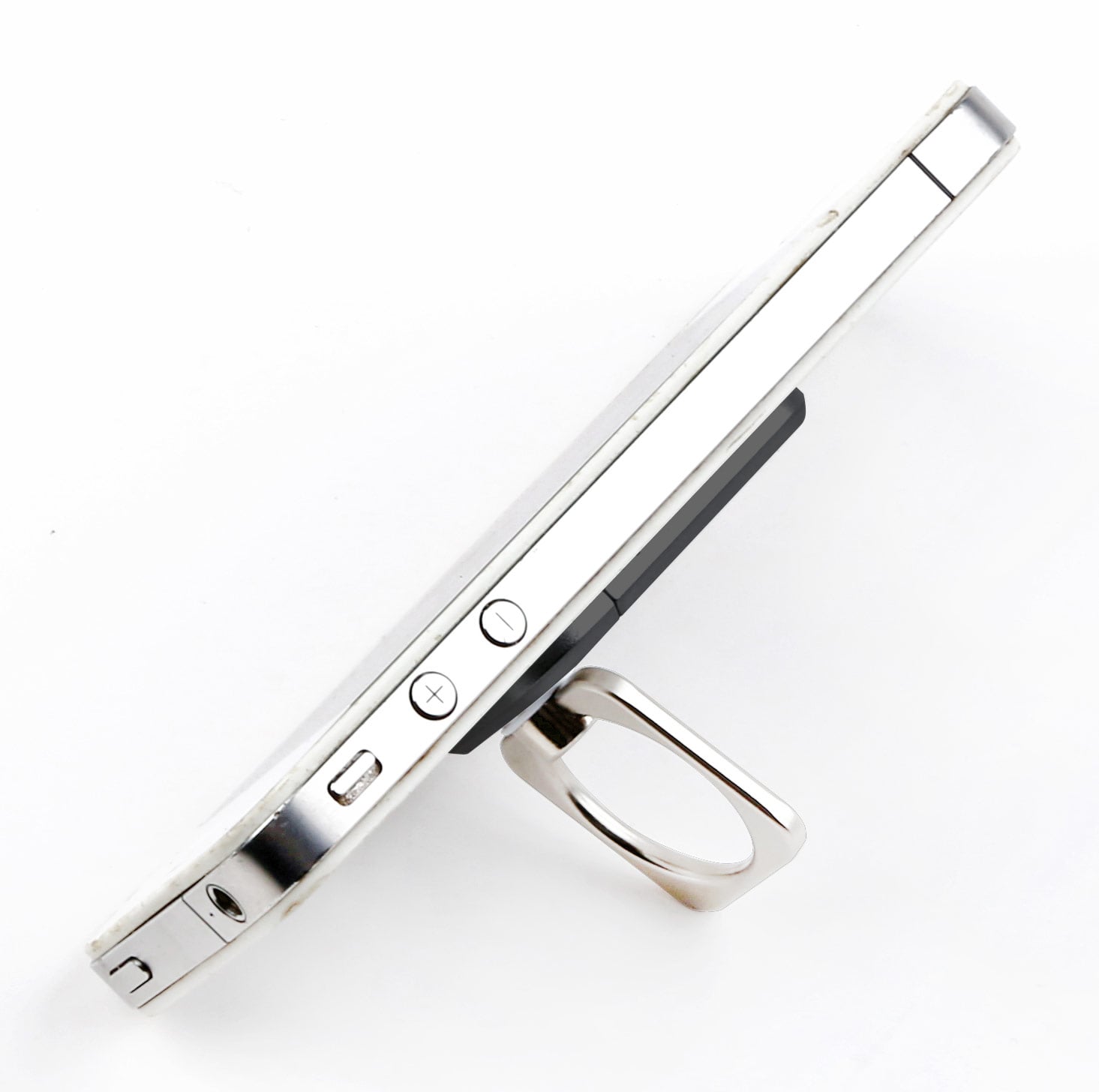 Anello e Supporto per Smartphone Nero - Techly I-SMART-RINGB