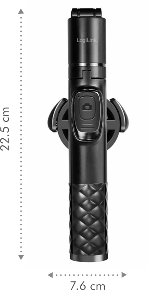 Treppiede Magnetico Estensibile con Telecomando Wireless Selfie Stick per Smartphone - Logilink I-SMART-SELFIE-MAG