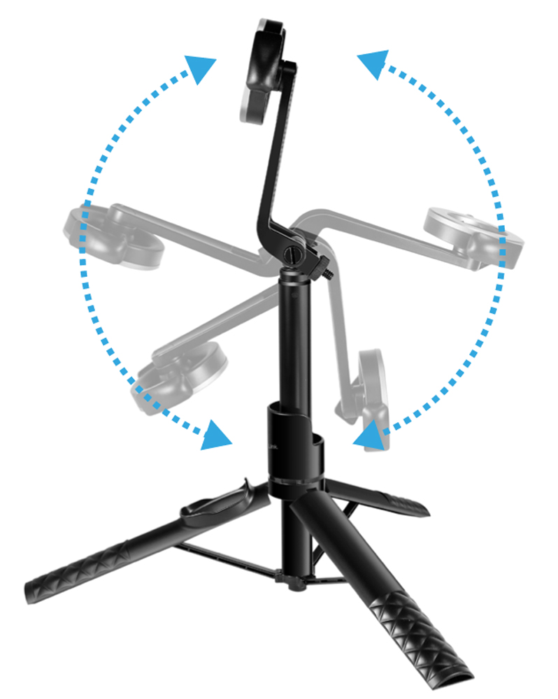 Treppiede Magnetico Estensibile con Telecomando Wireless Selfie Stick per Smartphone - Logilink I-SMART-SELFIE-MAG