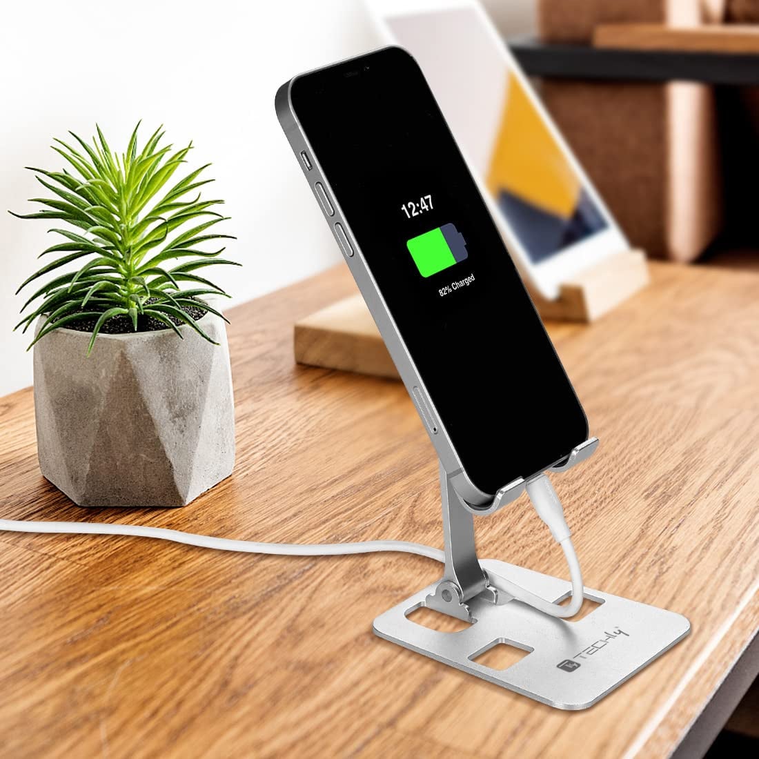 Supporto Universale Porta Smartphone e Tablet Regolabile e Pieghevole - Techly I-SMART-STAND11
