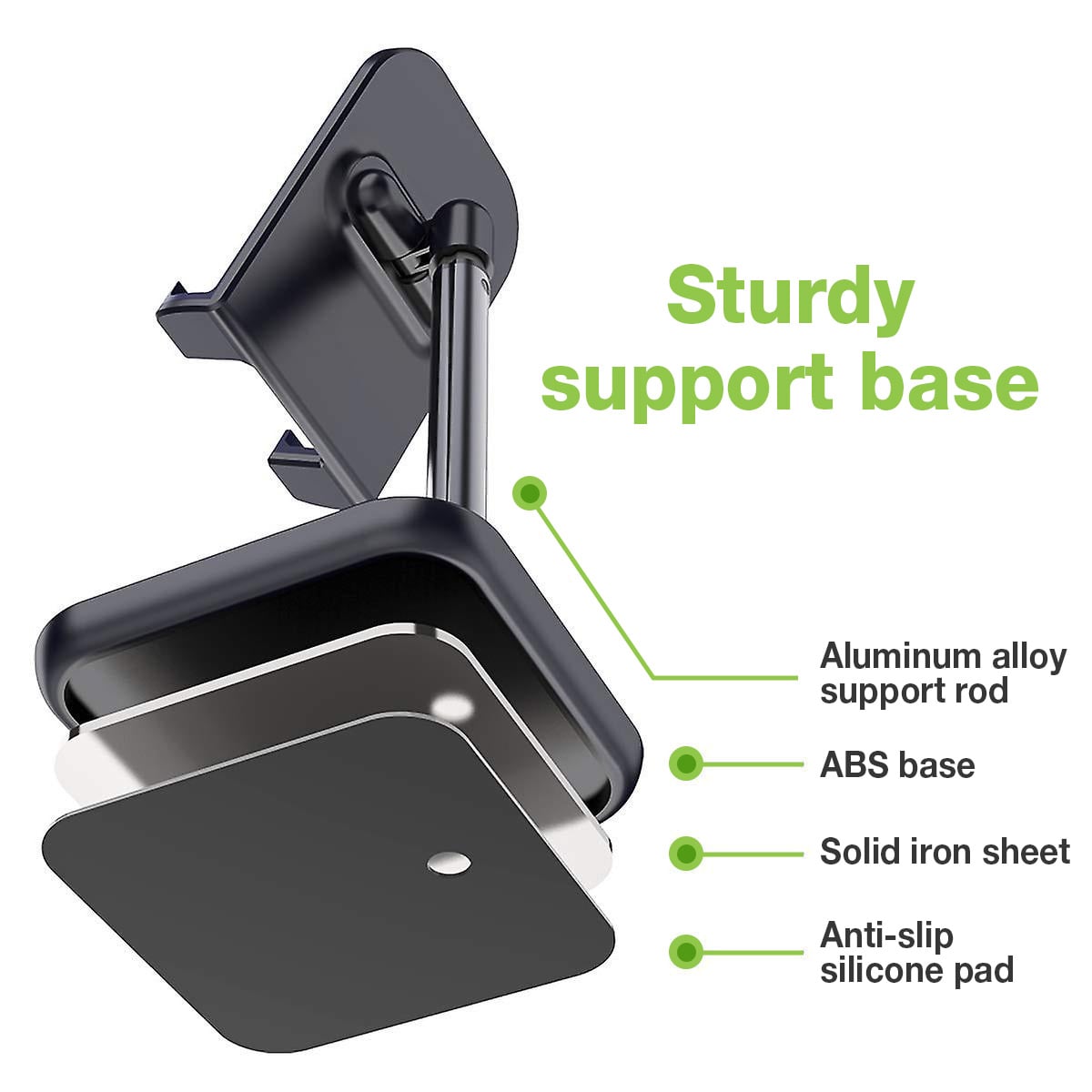 Supporto Universale Porta Smartphone e Tablet ad Altezza Regolabile - Techly I-SMART-STAND13