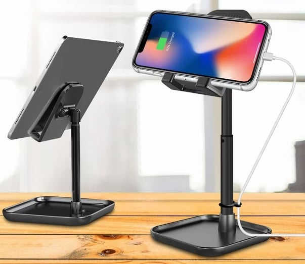 Supporto Universale Porta Smartphone e Tablet ad Altezza Regolabile - Techly I-SMART-STAND13
