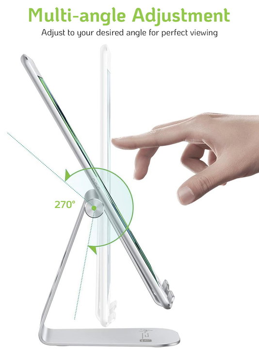 Supporto Porta Smartphone e Tablet Universale Regolabile da Scrivania - Techly I-SMART-STAND4