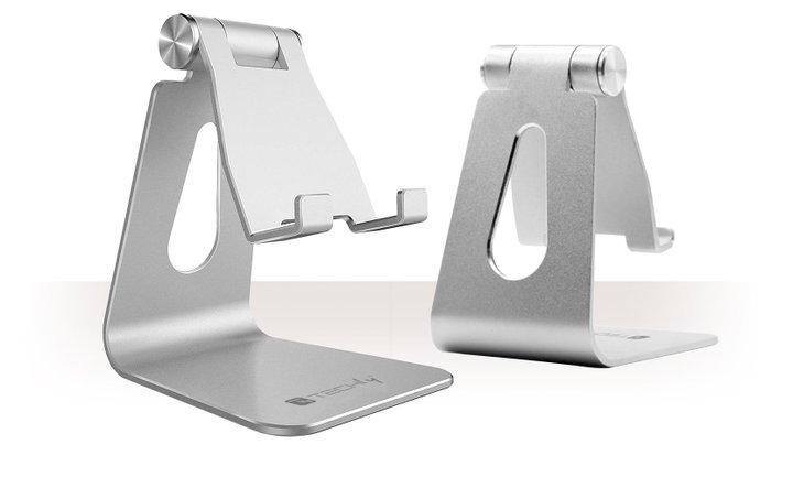 Supporto Porta Smartphone e Tablet Universale Regolabile da Scrivania - Techly I-SMART-STAND4