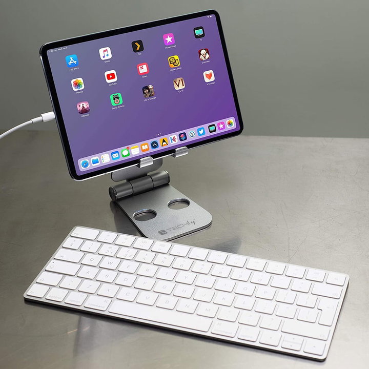 Supporto Pieghevole Porta Smartphone e Tablet da Scrivania - Techly I-SMART-STAND6