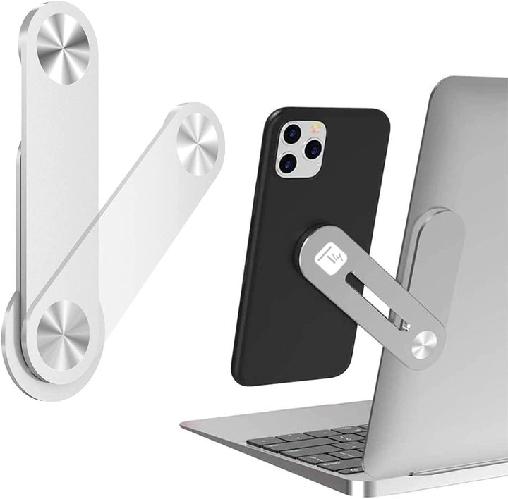 Supporto per Smartphone a Clip Magnetica Laterale per Notebook Laptop - Techly I-SMART-STAND7