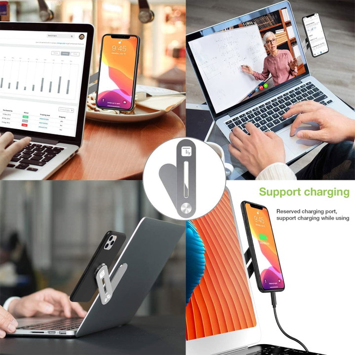 Supporto per Smartphone a Clip Magnetica Laterale per Notebook Laptop - Techly I-SMART-STAND7