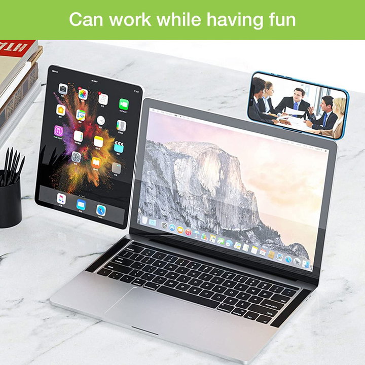 Supporto per Smartphone a Clip Magnetica Laterale per Notebook Laptop - Techly I-SMART-STAND7