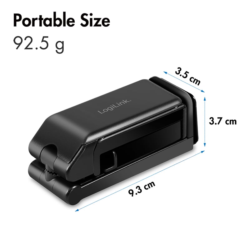 Supporto Porta Smartphone 4,7–6,9'' con Rotazione 360° Nero - Logilink I-SMART-STAND8