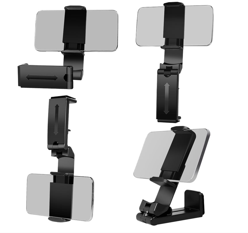 Supporto Porta Smartphone 4,7–6,9'' con Rotazione 360° Nero - Logilink I-SMART-STAND8