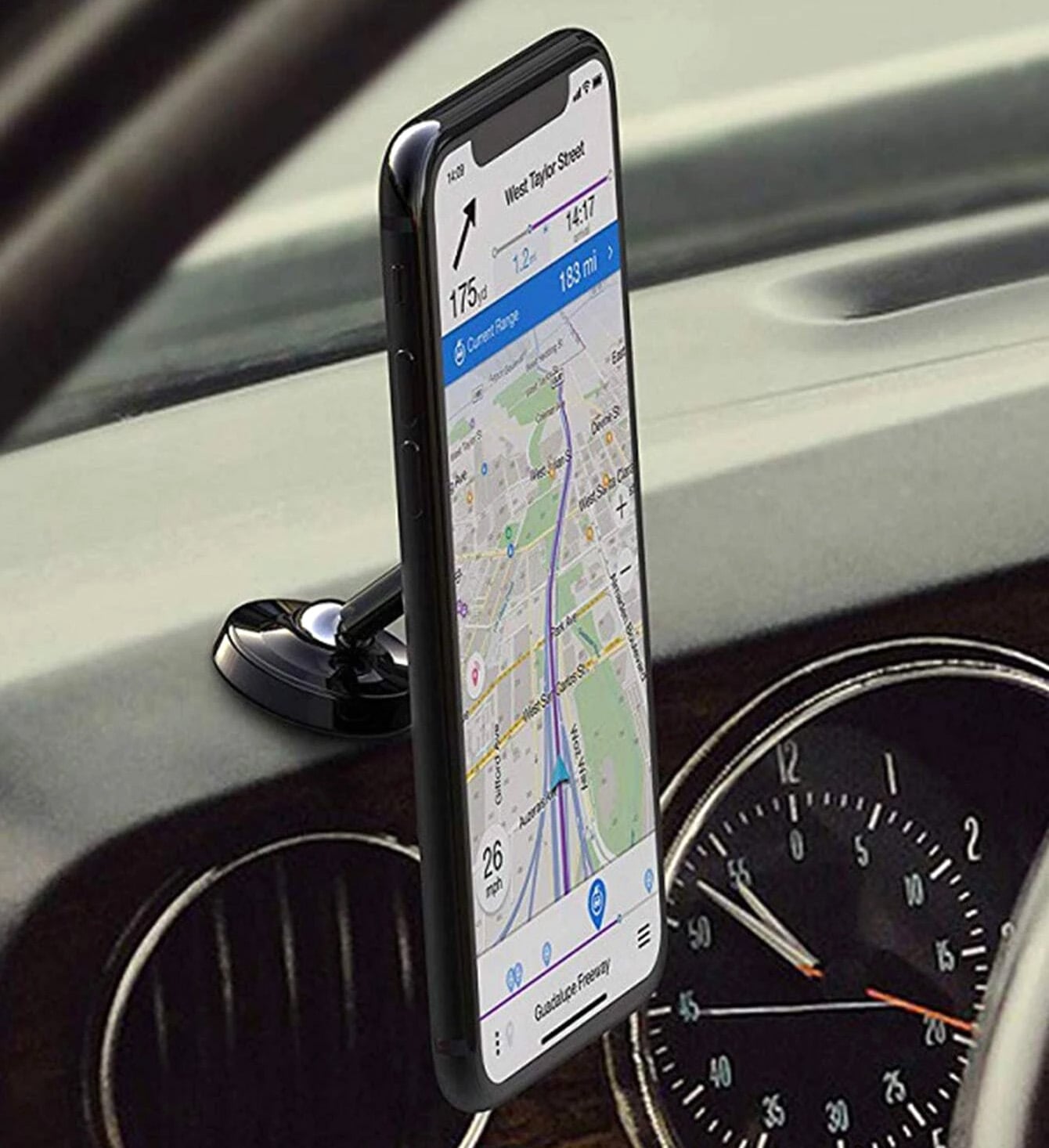 Supporto Smartphone Magnetico con Doppio Snodo Metallico 360° - Techly I-SMART-UNI7