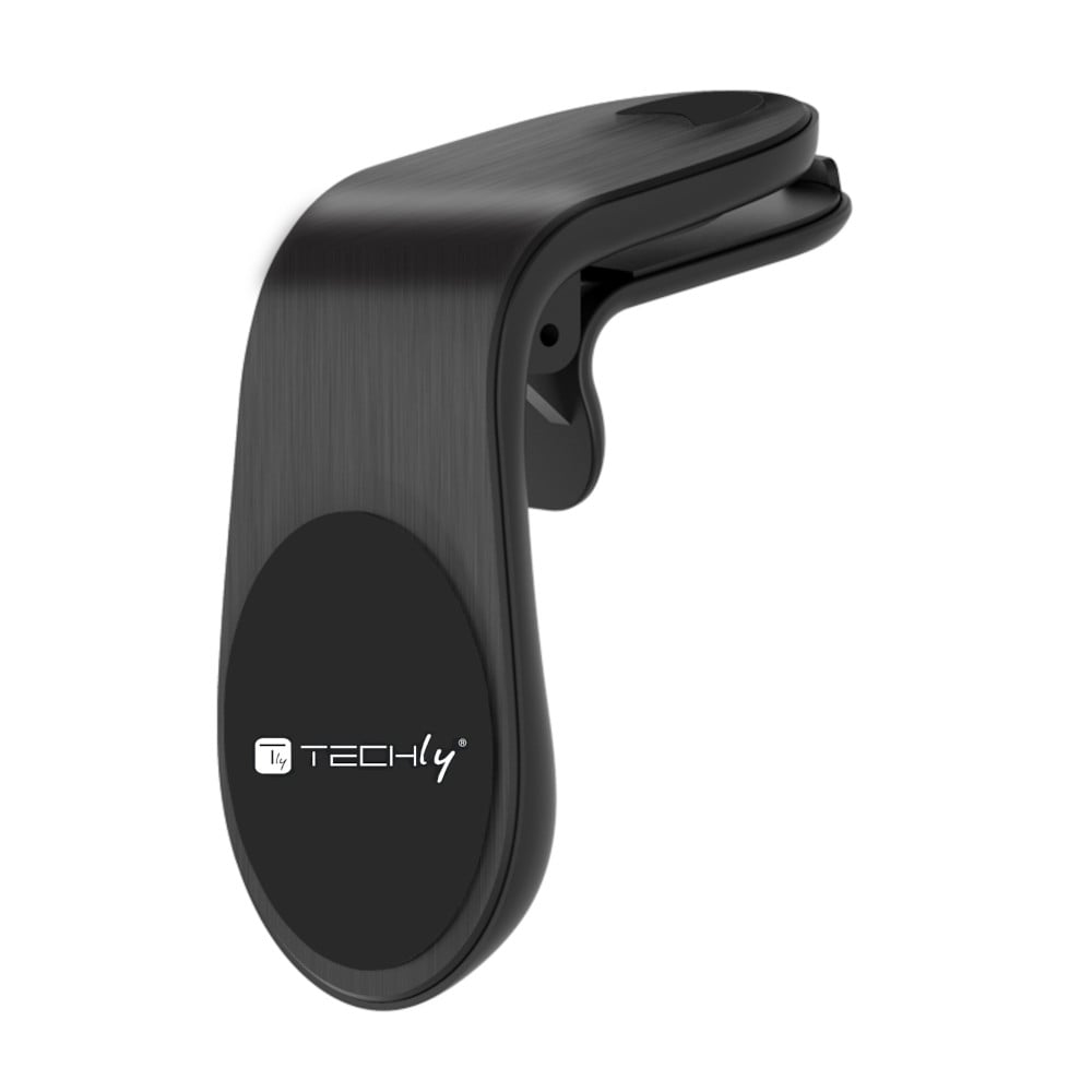 Supporto Magnetico da Auto per Smartphone con Due Placche Metalliche Universali - Techly I-SMART-UNIALTY