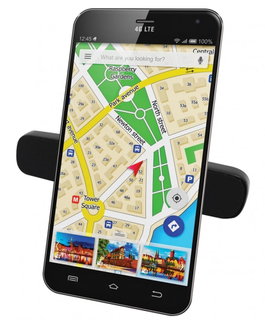 Magnetic Car Phone Mount with Dual Clip - Techly I-SMART-UNIDUA