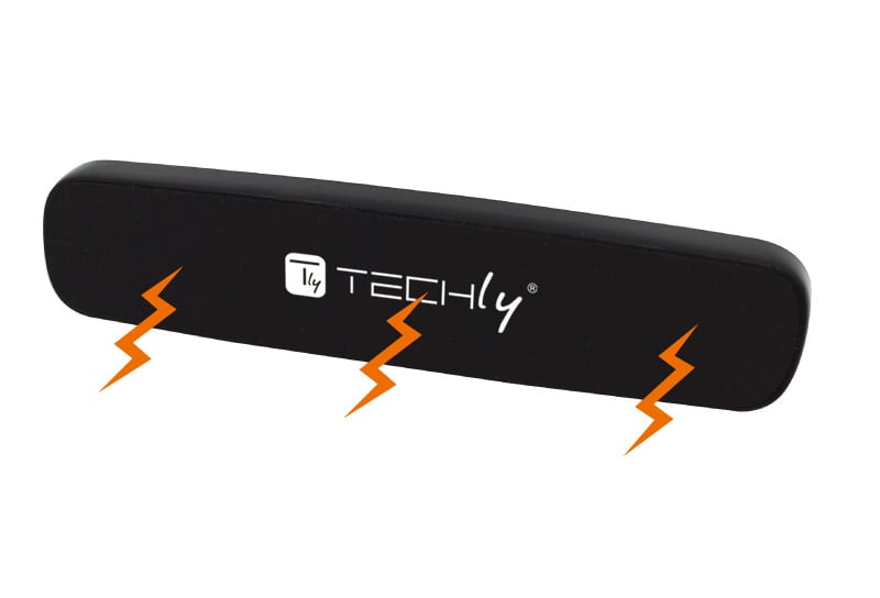 Supporto Magnetico da Auto per Smartphone con Doppia Clip - Techly I-SMART-UNIDUA