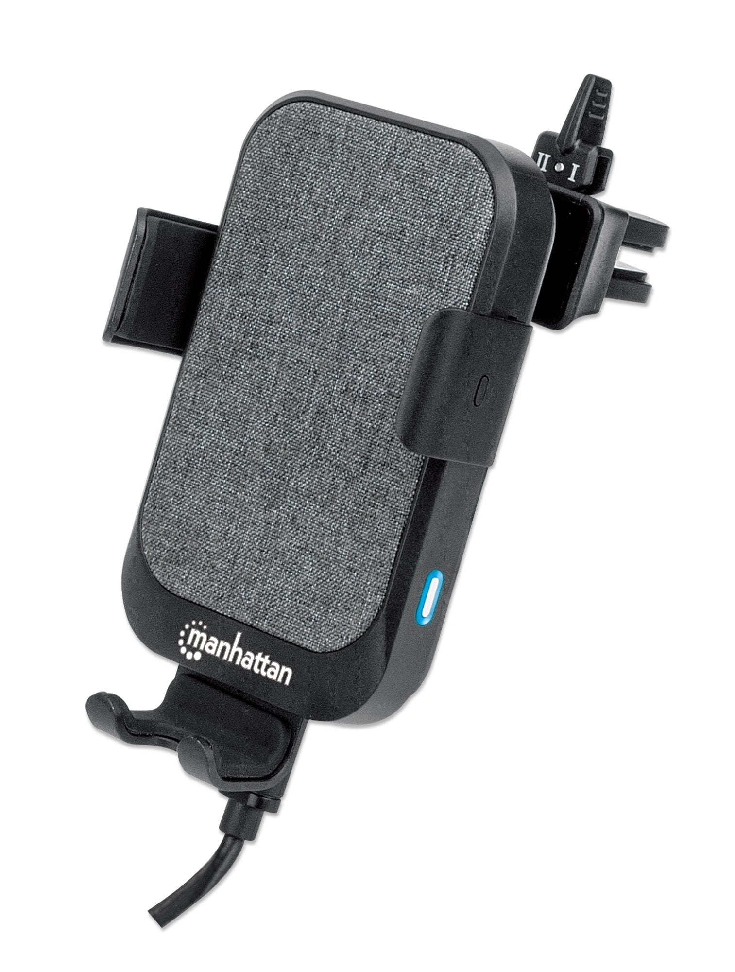 Caricatore rapido da Auto Wireless 10W doppio aggancio e sensore touch - Manhattan I-SMART-WRL10C