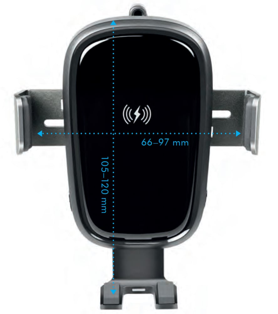 Supporto da Auto Ricarica Wireless per Smartphone da Presa d'aria - Logilink I-SMART-WRL277