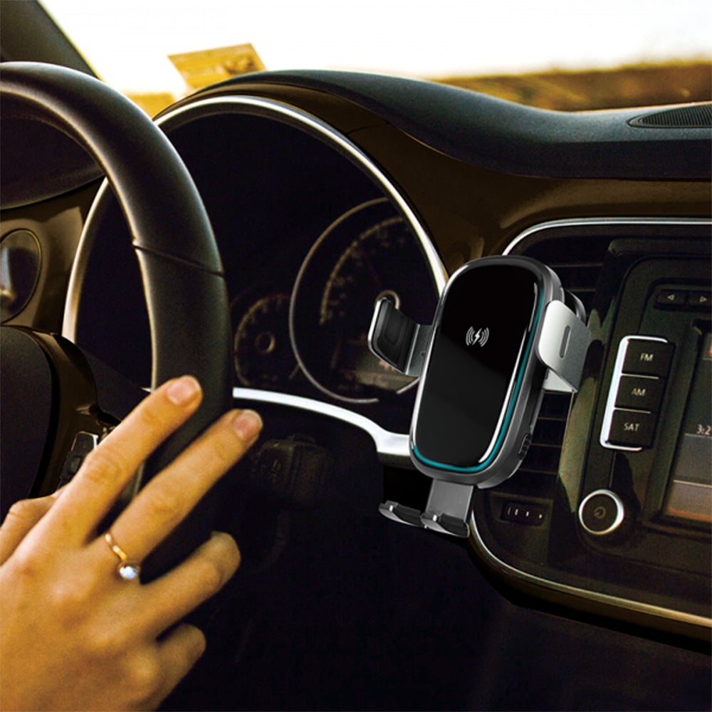 Supporto da Auto Ricarica Wireless per Smartphone da Presa d'aria - Logilink I-SMART-WRL277