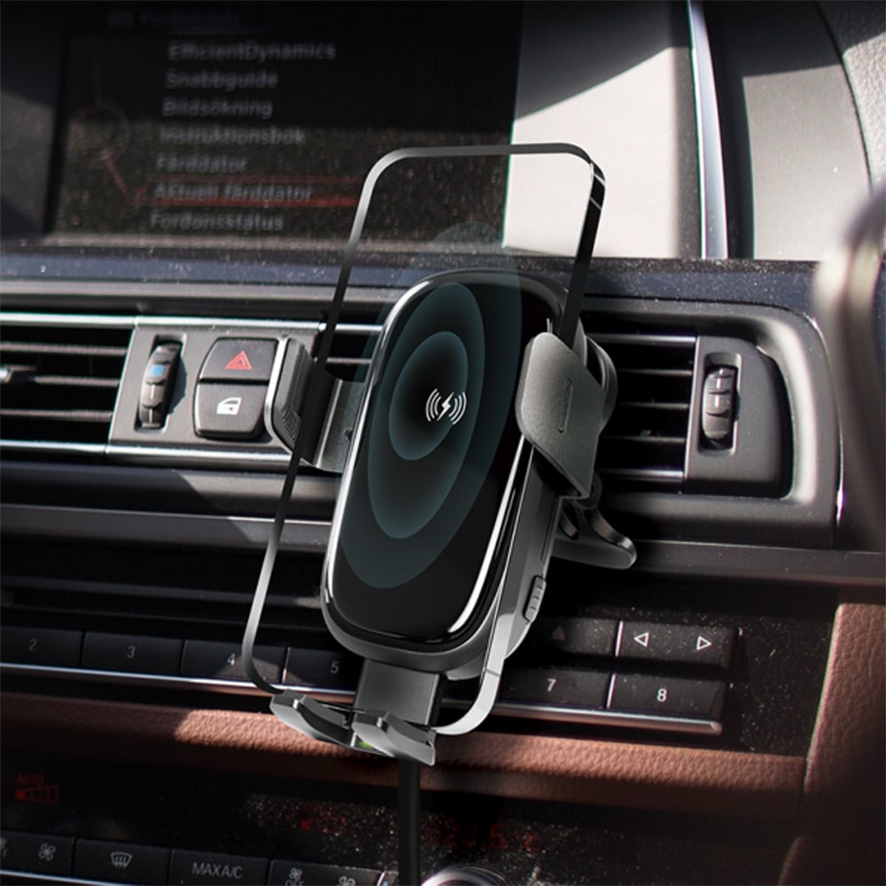 Supporto da Auto Ricarica Wireless per Smartphone da Presa d'aria - Logilink I-SMART-WRL277