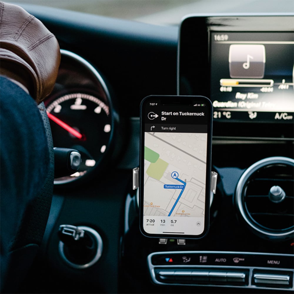 Supporto da Auto Ricarica Wireless per Smartphone da Presa d'aria - Logilink I-SMART-WRL277