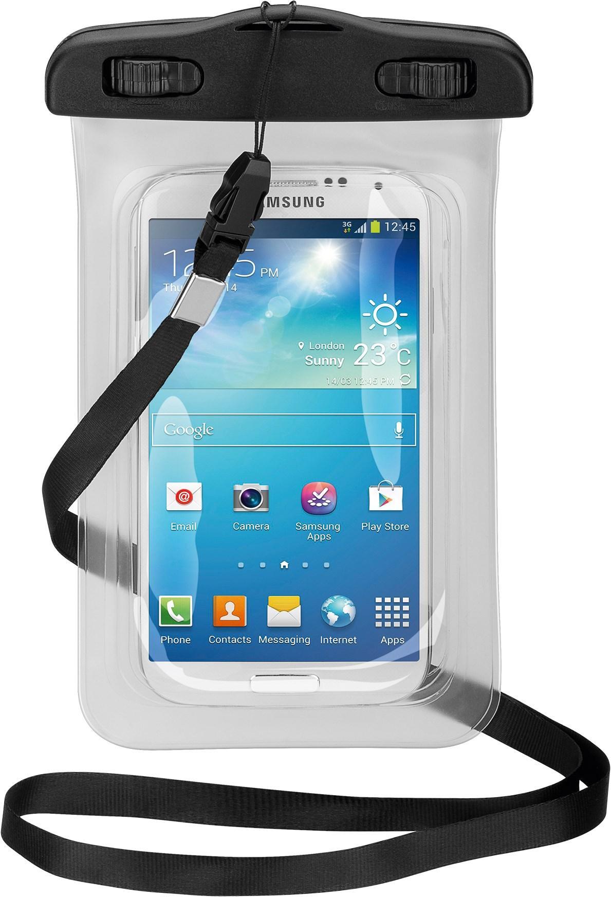 Custodia da Spiaggia Impermeabile per Smartphone fino a 5'' - Goobay I-SMART-WTP5