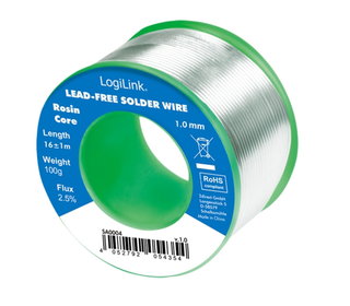 Lead-Free Solder Wire on Reel 1mm 100g - Logilink I-ST-1001LF